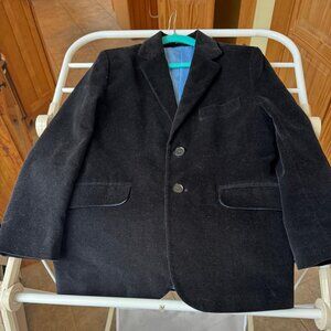 Boys Black Velvet Jacket Age 9 years